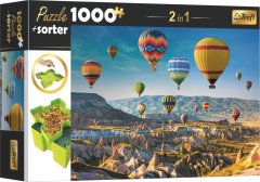 Trefl Puzzle s třídičem 2v1 Balóny nad Kapadokií 1000 dílků