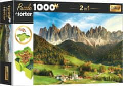 Trefl Puzzle s třídičem 2v1 Dolomity, Itálie 1000 dílků