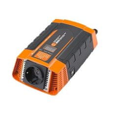 Carspa Napěťový měnič PID400-12, 12V/230V+USB 400W, modifikovaná sinus, digitální display, vhodný do auta