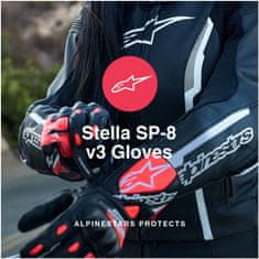 Alpinestars rukavice STELLA SP-8 V3 dámské černo-bílé XL