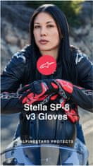 Alpinestars rukavice STELLA SP-8 V3 dámské černo-bílo-růžové XS