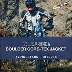 Alpinestars bunda BOULDER GORE-TEX černo-modro-bílo-červeno-šedá 2XL