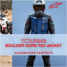 Alpinestars bunda BOULDER GORE-TEX černo-modro-bílo-červeno-šedá 2XL