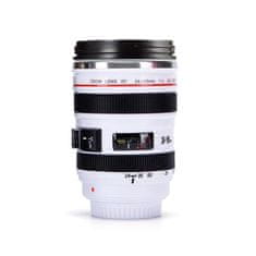 JYC Camera Lens Cup/Mug termo hrnek objektiv bílý