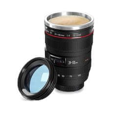 JYC Camera Lens Cup/Mug termo hrnek objektiv černý