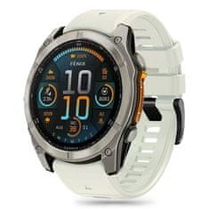 Tech-protect Silicone Line řemínek na Garmin Fenix 5x / 5x Plus / 6x / 6x Pro / 7x / 8 51mm, titanium