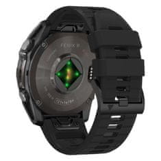 Tech-protect Silicone Line řemínek na Garmin Fenix 5 / 6 / 6 Pro / 7 / 8 47mm / E, black