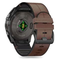 Tech-protect Silicone Pu řemínek na Garmin Fenix 5 / 6 / 6 Pro / 7 / 8 47mm / E, brown