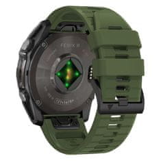 Tech-protect Silicone Line řemínek na Garmin Fenix 5x / 5x Plus / 6x / 6x Pro / 7x / 8 51mm, military green