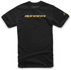 Alpinestars triko LINEAR WORDMARK černo-oranžové M