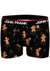 John Frank Pánské boxerky JFBD47-CH-GINGER, Černá, M