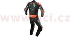 Alpinestars kombinéza ATEM V4 1-dílná petrol/fluo černo-bílo-červeno-tyrkysová 58