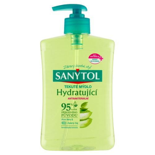 AC Marca Sanytol antb.mýdlo 95% přír.složení hydratující 250ml Aloe Vera&Zelený čaj [2 ks]