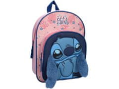 Vadobag Růžový dětský batoh Stitch Likewise