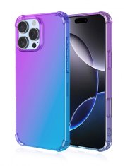 TopQ Kryt iPhone 16 Pro Shock duhový fialovo-modrý 124875