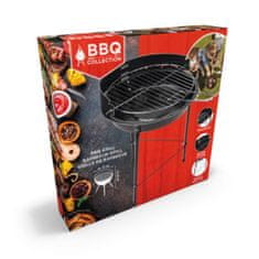 BBQ Collection Gril na dřevěné uhlí kulatý 33x43cm černý