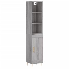 Vidaxl Skříň highboard šedá sonoma 34,5 x 34 x 180 cm kompozitní dřevo