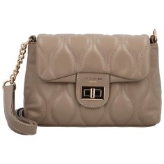 David Jones Trendy dámská koženková crossbody kabelka Ingmax, taupe