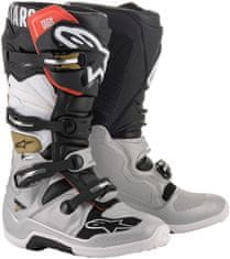 Alpinestars boty TECH 7 černo-bílo-červeno-šedo-hnědé 43/9