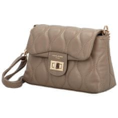 David Jones Trendy dámská koženková crossbody kabelka Ingmax, taupe