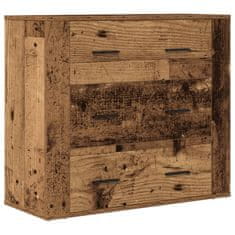 Vidaxl Příborník old wood 80x33x70 cm kompozitní dřevo