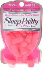 Hearos Sleep Pretty in Pink Ear Plugs NRR 32dB 14 Pairs