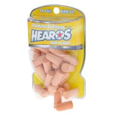 Hearos Ultimate Softness Series Ear Plugs Beige NRR 32dB 14 Pairs