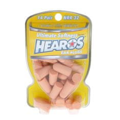 Hearos Ultimate Softness Series Ear Plugs Beige NRR 32dB 14 Pairs