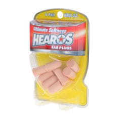 Hearos Ultimate Softness Series Ear Plugs Beige NRR 32dB 6 Pairs