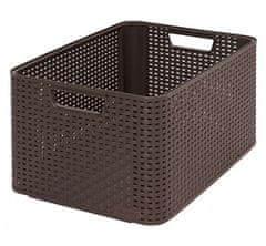 Curver Úložný box RATTAN Style2 - L - hnědá