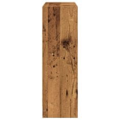 Vidaxl Knihovna old wood 80 x 24 x 76 cm kompozitní dřevo