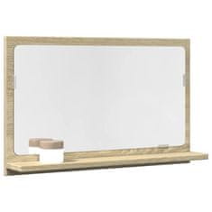 shumee vidaXL Koupelnová skříňka se zrcadlem dub sonoma 60x11x37 cm kompozit