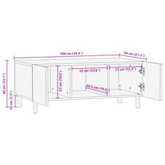 Vidaxl Konferenční stolek černý 100 x 54 x 40 cm kompozitní dřevo