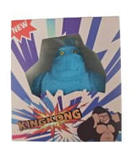 Leventi King Kong Gorila antistresová natahovací hračka 8 cm - červená