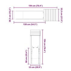 Vidaxl Dětské hřiště na zahradu masivní dřevo douglasky