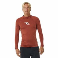 Rip Curl Pánské lycrové triko WAVES, dlouhý rukáv černá 2XL