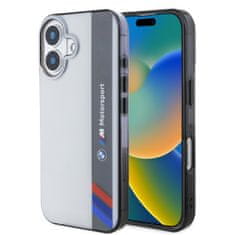 Bmw Zadní kryt IML Motorsport Vertical Stripe pro iPhone 16 Plus Grey