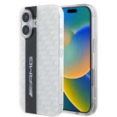 AMG Zadní kryt Carbon Pattern pro iPhone 16 White