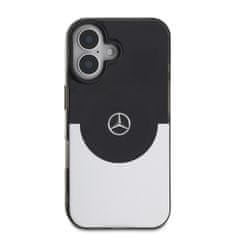 MERCEDES Zadní kryt PC-TPU Double Layer MagSafe pro iPhone 16 Black-Silver