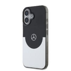 MERCEDES Zadní kryt PC-TPU Double Layer MagSafe pro iPhone 16 Black-Silver