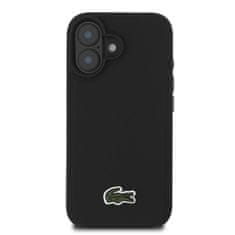 Lacoste Zadní kryt Iconic Petit Pique Woven Logo MagSafe pro iPhone 16 Plus Black