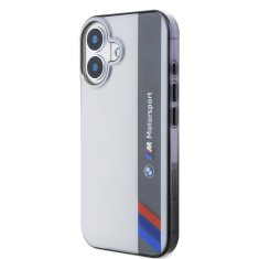 Bmw Zadní kryt IML Motorsport Vertical Stripe pro iPhone 16 Plus Grey