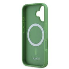 Lacoste Zadní kryt Iconic Petit Pique Woven Logo MagSafe pro iPhone 16 Plus Green