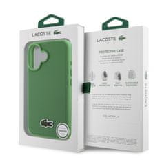 Lacoste Zadní kryt Iconic Petit Pique Woven Logo MagSafe pro iPhone 16 Plus Green