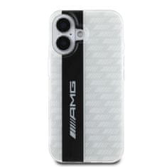 AMG Zadní kryt Carbon Pattern pro iPhone 16 White