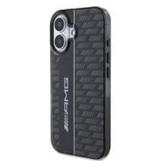 AMG Zadní kryt Carbon Pattern pro iPhone 16 Black