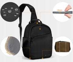 K&F Concept Batoh Foto 5L Sling Crossbody K&F na DSLR fotoaparát Dron Kameru