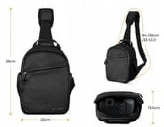 K&F Concept Batoh Foto 5L Sling Crossbody K&F na DSLR fotoaparát Dron Kameru