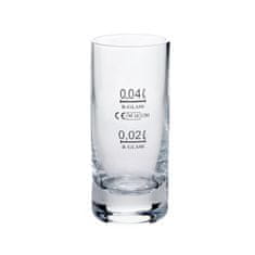 Slovglass Sklenička Favorit 60ml s dvojitým cejchem 20ml a 40ml (6ks)