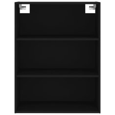 Vidaxl Skříň highboard černá 69,5 x 34 x 180 cm kompozitní dřevo